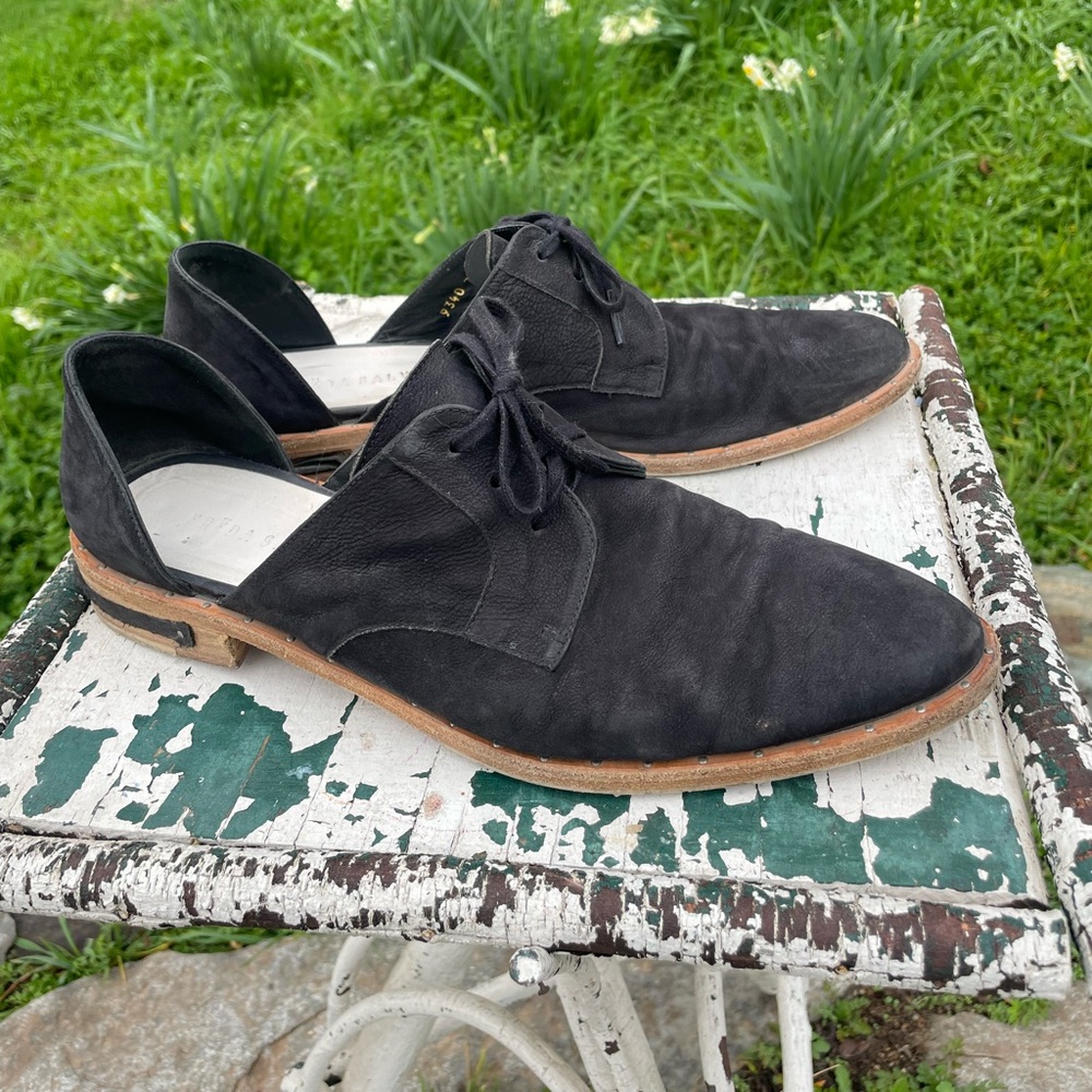 Freda Salvador 'Wit' D'Orsay Shoes in black sz 10.5